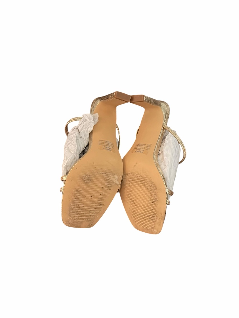 Dolce Vita Metallic Gold Multi-Strap Slide Sandals - Picture 4 of 4